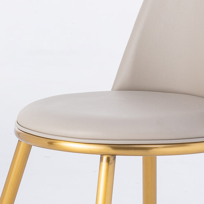 Chaises d'appoint rembourrées de Style Glam, chaises de salle à manger sans accoudoirs à dossier solide pour la maison