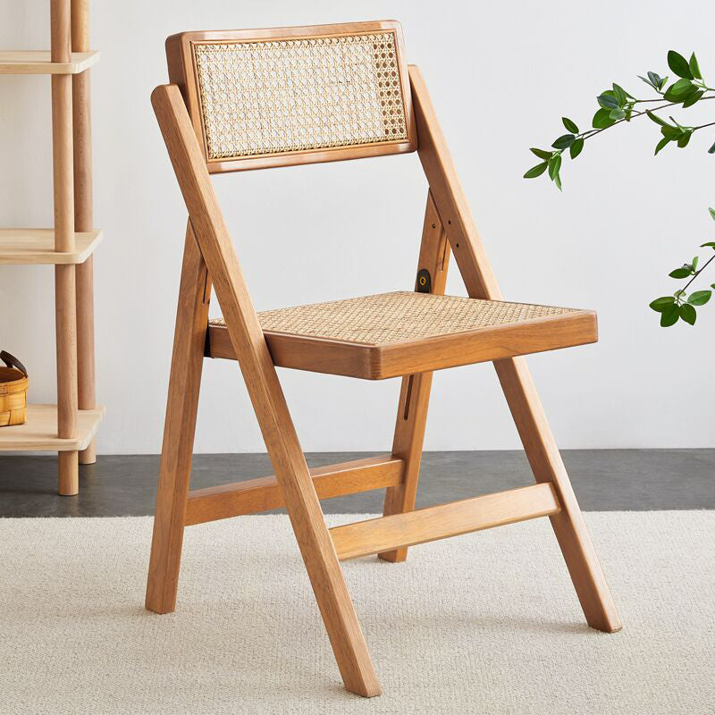 Silla de comedor de madera maciza de estilo moderno, silla de comedor con respaldo abierto y cocina