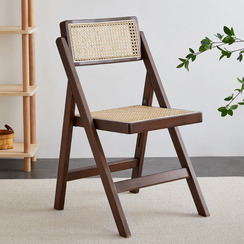 Silla de comedor de madera maciza de estilo moderno, silla de comedor con respaldo abierto y cocina