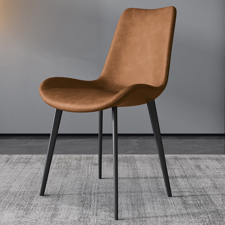Contemporary Restaurant Upholstered Side Chair Matte Finish Parsons Dining Chair (Set of 2)