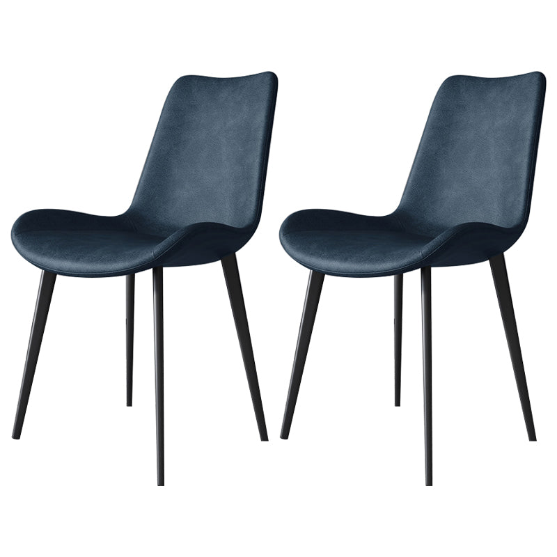 Contemporary Restaurant Upholstered Side Chair Matte Finish Parsons Dining Chair (Set of 2)