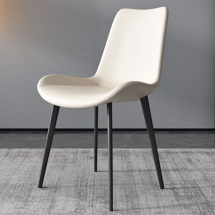 Contemporary Restaurant Upholstered Side Chair Matte Finish Parsons Dining Chair (Set of 2)