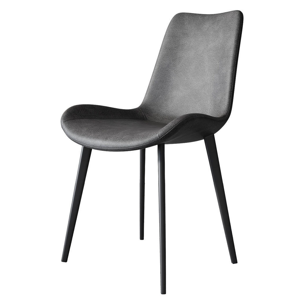 Contemporary Restaurant Upholstered Side Chair Matte Finish Parsons Dining Chair (Set of 2)