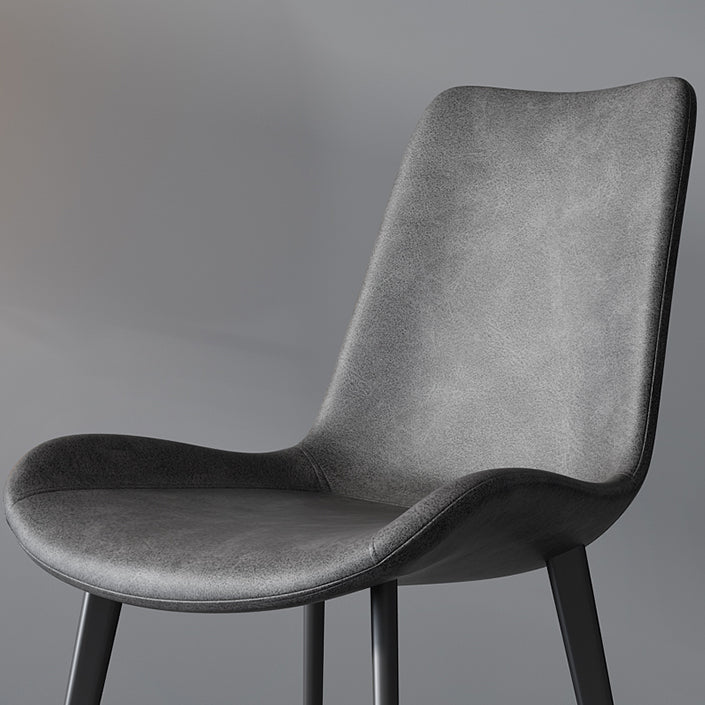 Contemporary Restaurant Upholstered Side Chair Matte Finish Parsons Dining Chair (Set of 2)