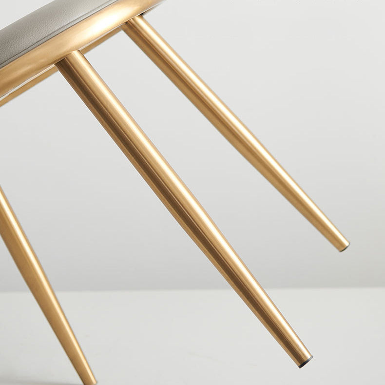 Ensemble de chaises en métal de style contemporain, cuisine, salle à manger, chaises d'appoint à dossier solide (Ensemble de 2)