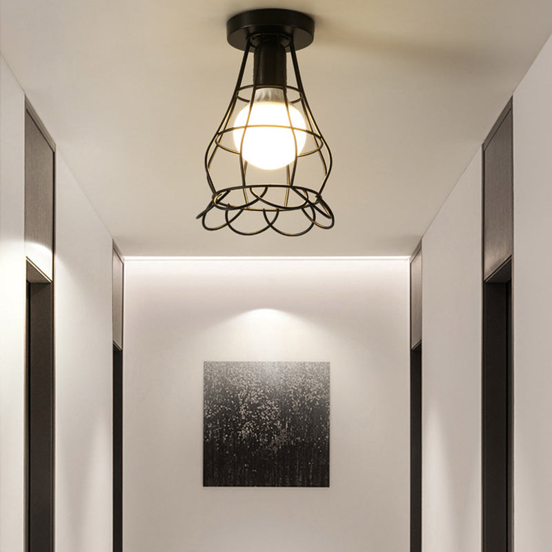 Industrial Creative Massimale Fixture Grezzo Ferro Geometrico Flush Montaggio per Corridore