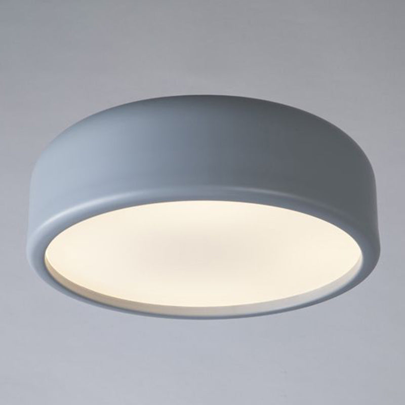 Plafonnier en forme de macaron circulaire en acrylique, plafonnier en fer forgé de Style concis et moderne pour chambre à coucher