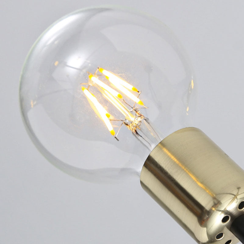 Aluminium Radiale Plafondlamp in Industriële Retro Stijl Gelakt Ijzer Semi Flush Mount voor Slaapkamer