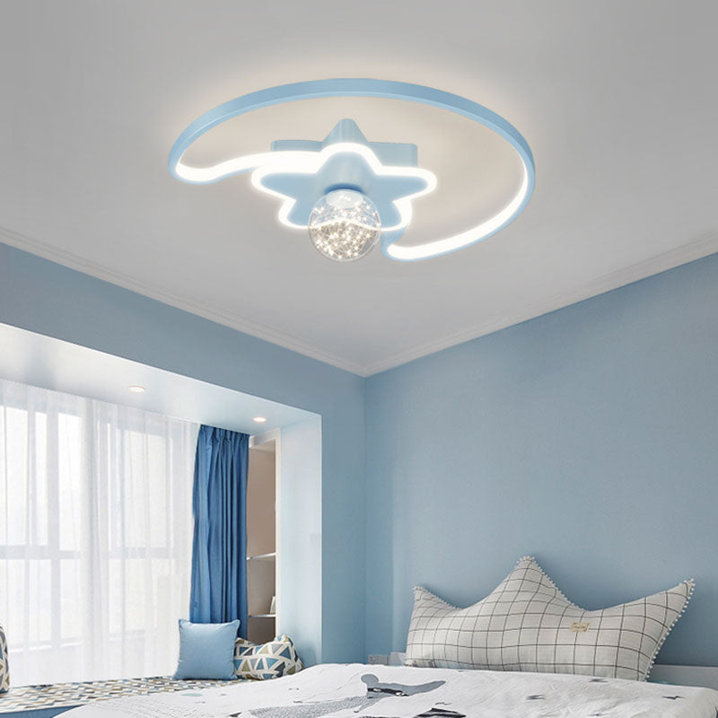 Luci geometriche da incasso Lampada moderna da incasso con paralume in vetro trasparente