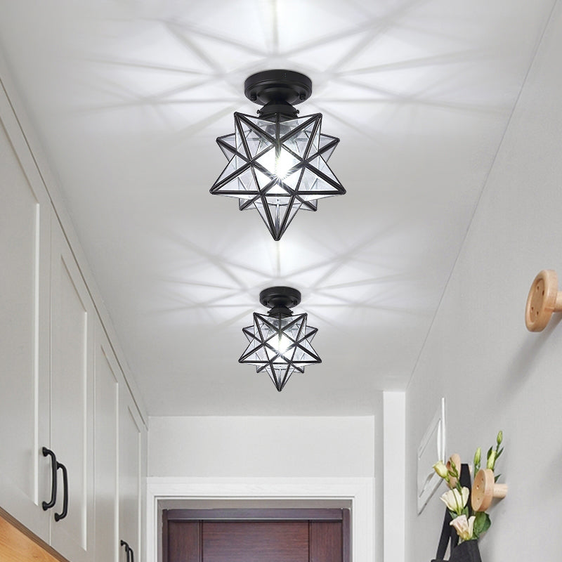 Nordic Simple Industrial Style LED Flush Mount Lighting for Corridor Balcony