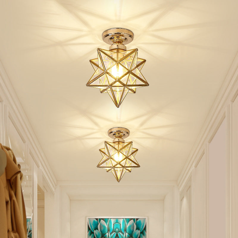 Nordic Simple Industrial Style LED Flush Mount Lighting for Corridor Balcony