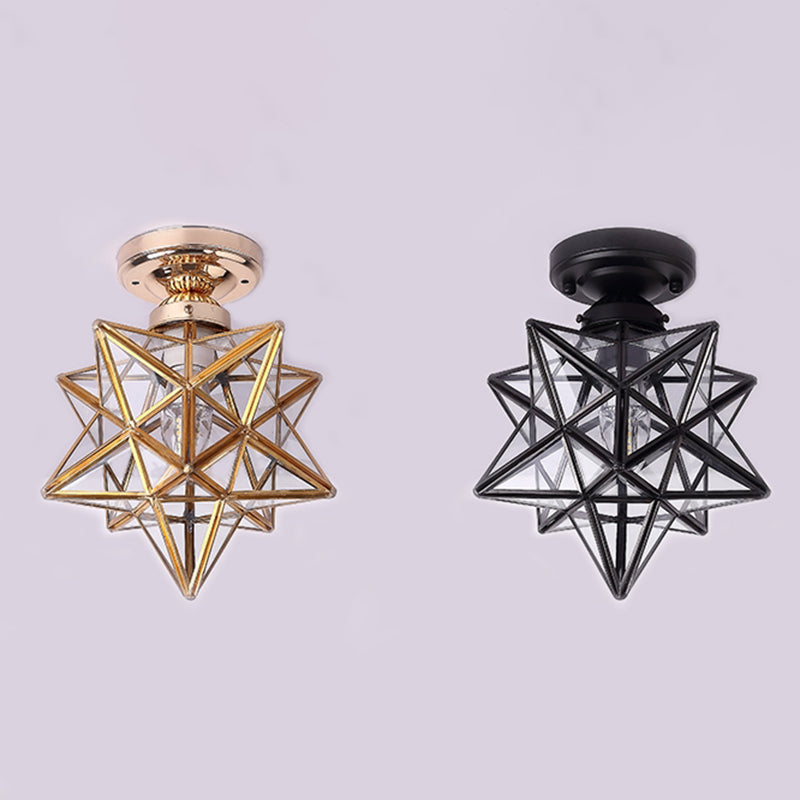 Nordic Simple Industrial Style LED Flush Mount Lighting for Corridor Balcony