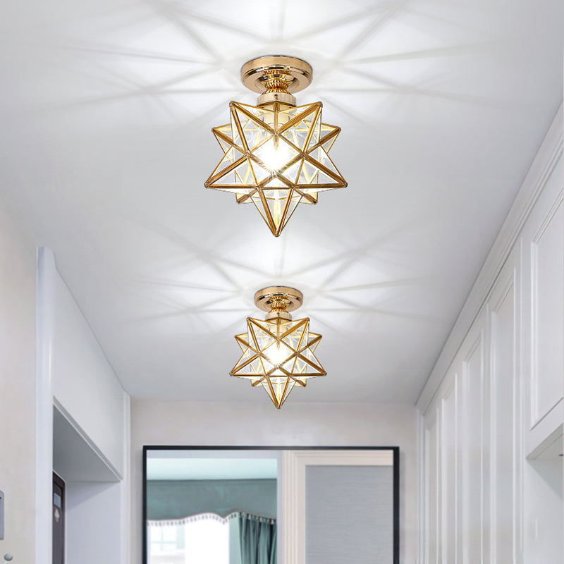 Nordic Simple Industrial Style LED Flush Mount Lighting for Corridor Balcony