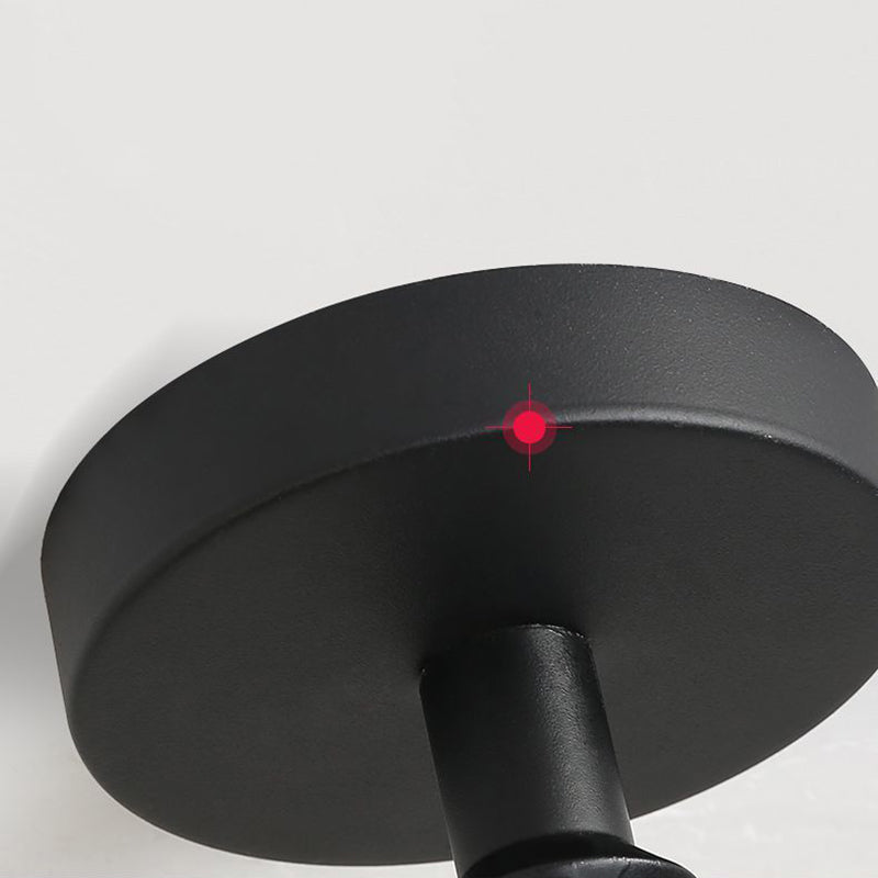 Minimalista lampada da soffitto in metallo, luci di lusso del supporto a filo del soffitto dell'ombra del cerchio per l'interno