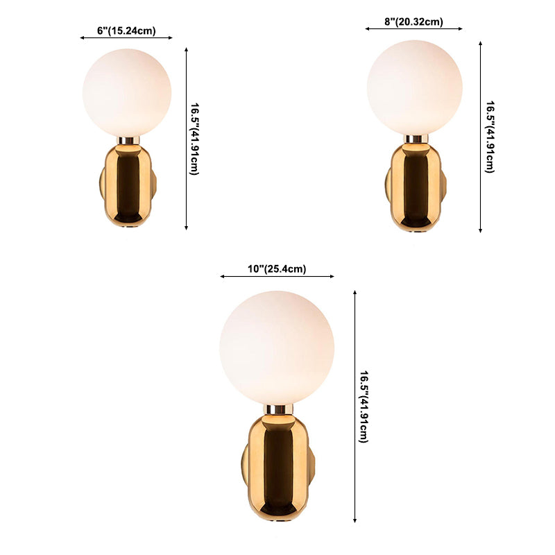 Metallkugel Wandbeleuchtung Merkmale moderner Stil 1 Lichtwandmontierte Leuchte für Schlafzimmer