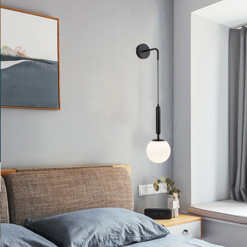 Modern Style Metal Ball Wall Lighting Fixtures 1 Light Wall Mounted Light Fixture