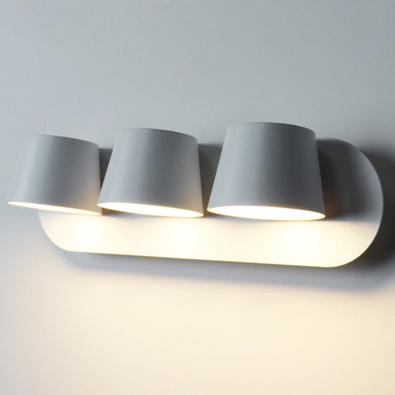 Moderne Kegel Flush Mont Mall Lights Aluminium Wandmontage Leuchte für Schlafzimmer