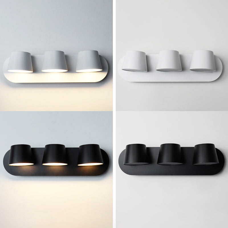 Moderne Kegel Flush Mont Mall Lights Aluminium Wandmontage Leuchte für Schlafzimmer