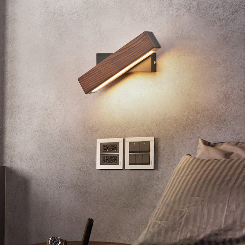 Luminaire en bois en bois à 1 lumière réglable