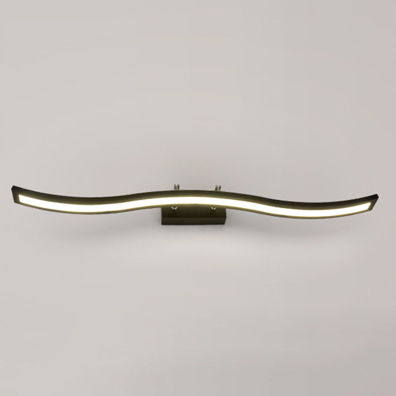 Minimalism 1-Light Wall Sconce Metal Linear Wall Mounted Light for Bathroom