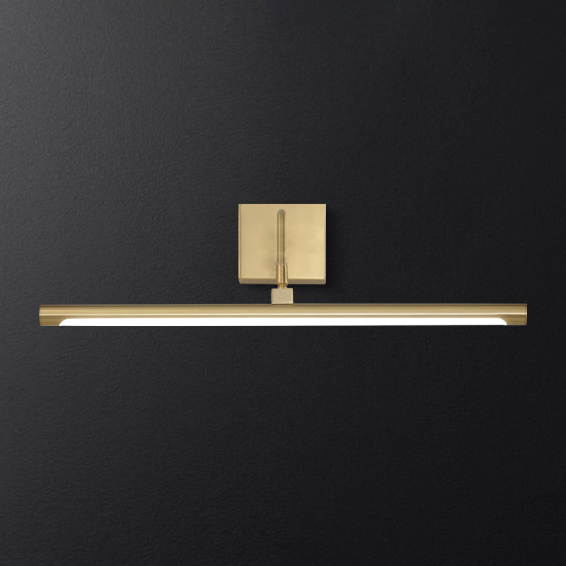 1-Light Linear Wall Sconces Modern Metal Wall Sconce Lights in Gold for Bathroom