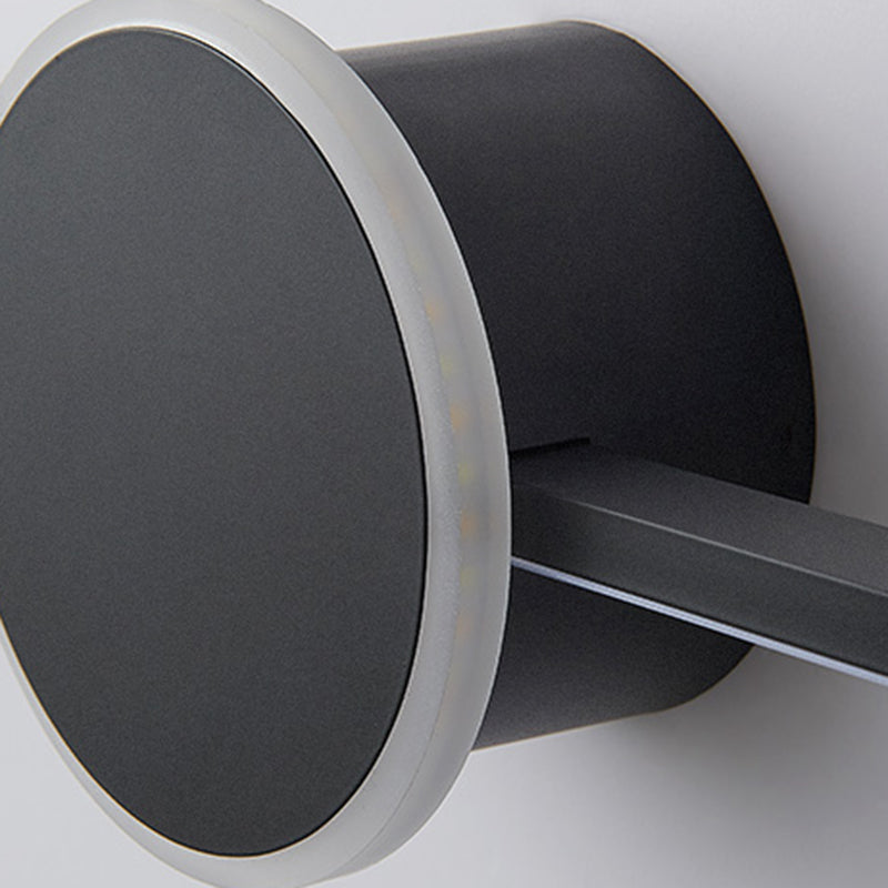 Luci di applique a parete lineare Modern Metal 1 Light Stipce Swree con tonalità acrilica