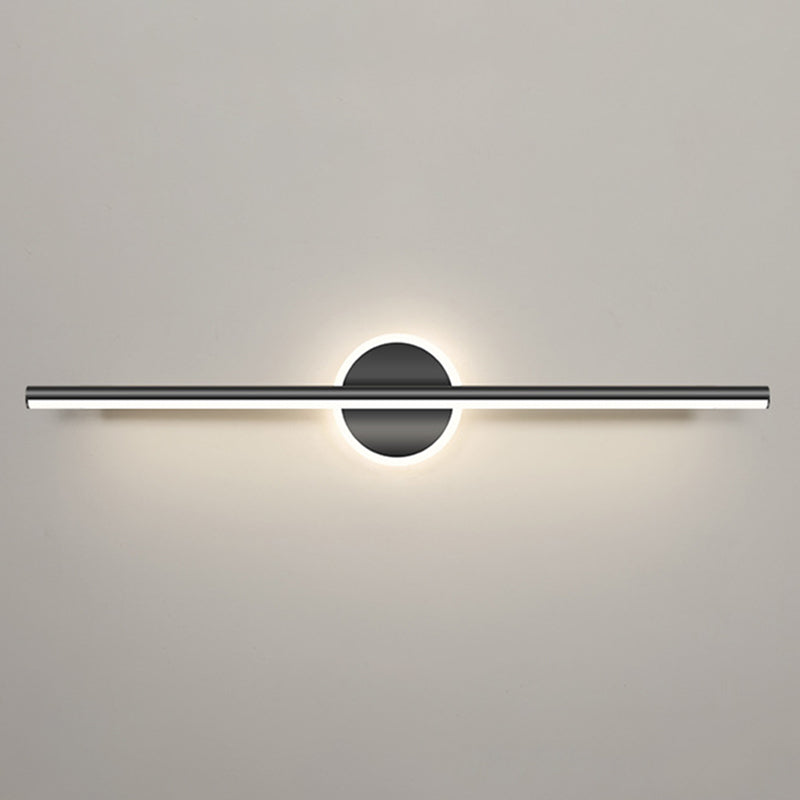 Linear Sconce Lights Modern Metal 2 Light Sconce Light Fixtures in Black Finish