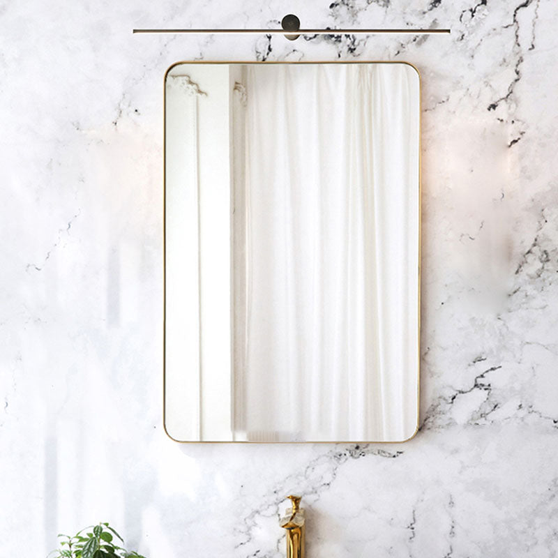 Linear Wall Sconces Modern Metal 1 Light Sconce Light Fixtures in Black Finish