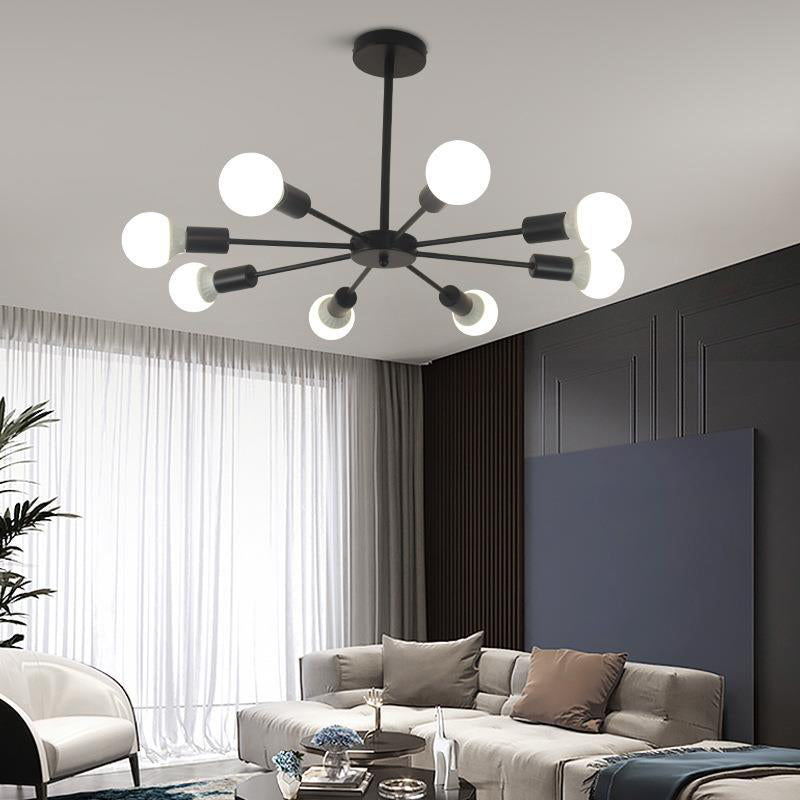 Perfur en fer antiquité de lustre antique Spoutnik suspension suspendue pour le salon