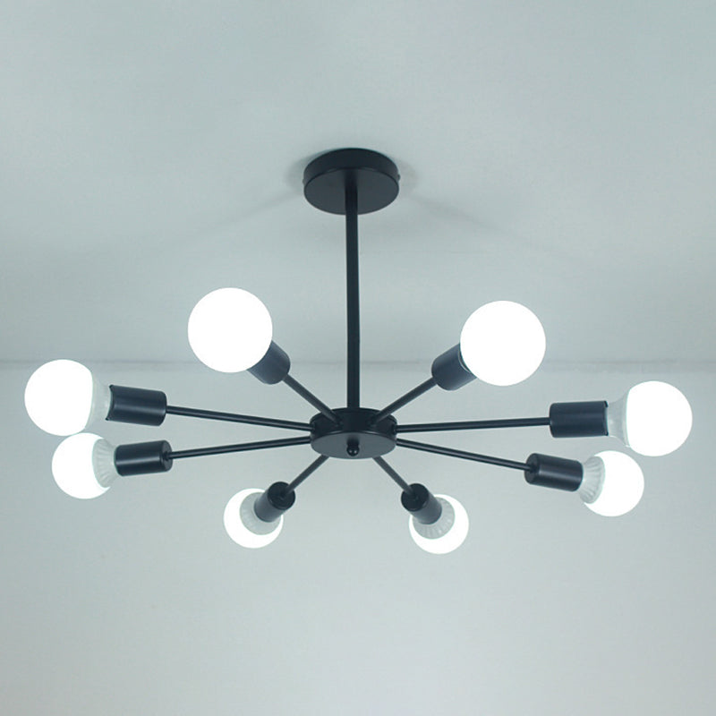 Perfur en fer antiquité de lustre antique Spoutnik suspension suspendue pour le salon