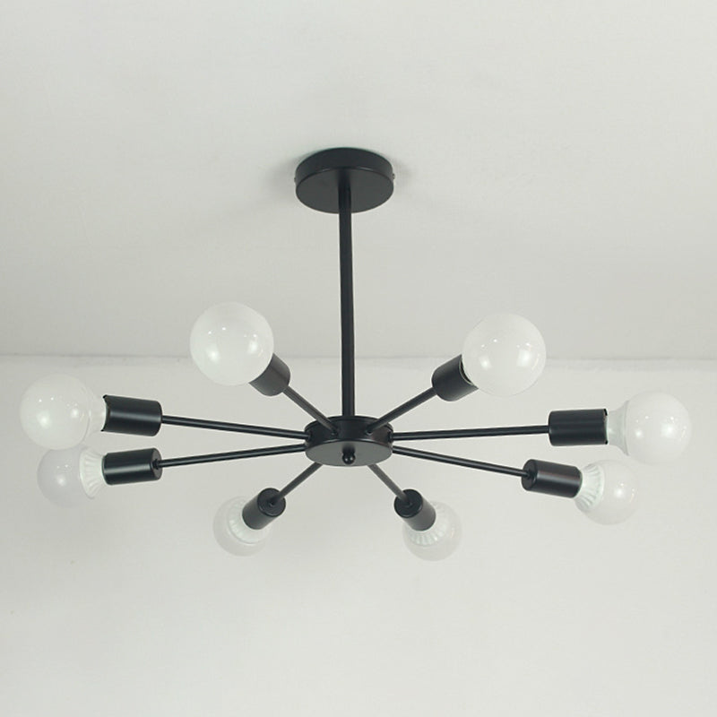 Perfur en fer antiquité de lustre antique Spoutnik suspension suspendue pour le salon