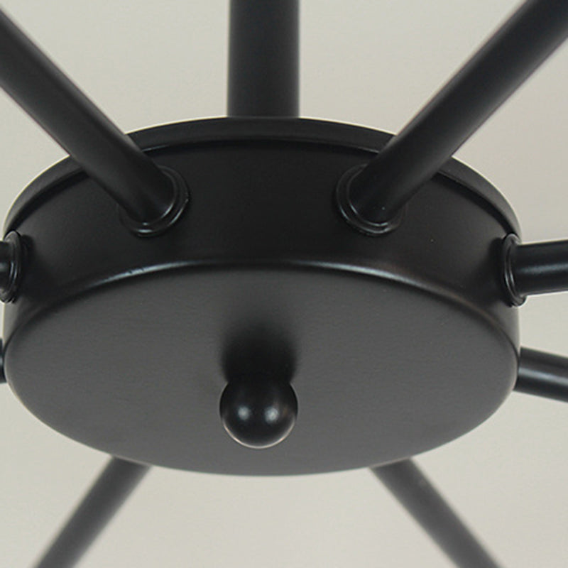 Perfur en fer antiquité de lustre antique Spoutnik suspension suspendue pour le salon