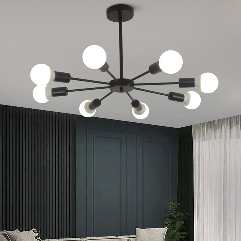 Perfur en fer antiquité de lustre antique Spoutnik suspension suspendue pour le salon