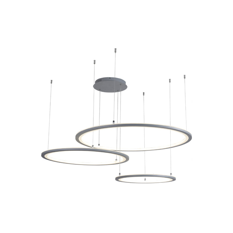 Moderne kroonluchters voor eetkamer meerdere ringen Opgebroken verlichtingsarmaturen