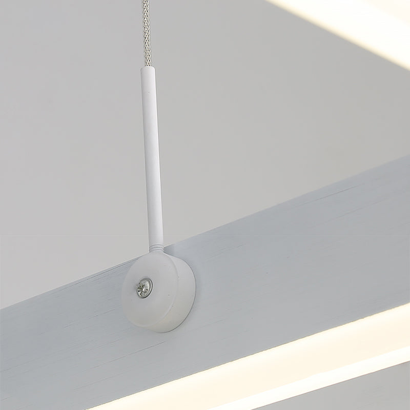 Moderne kroonluchters voor eetkamer Meerdere vierkanten Opgebroken verlichtingsarmaturen voor woonkamer