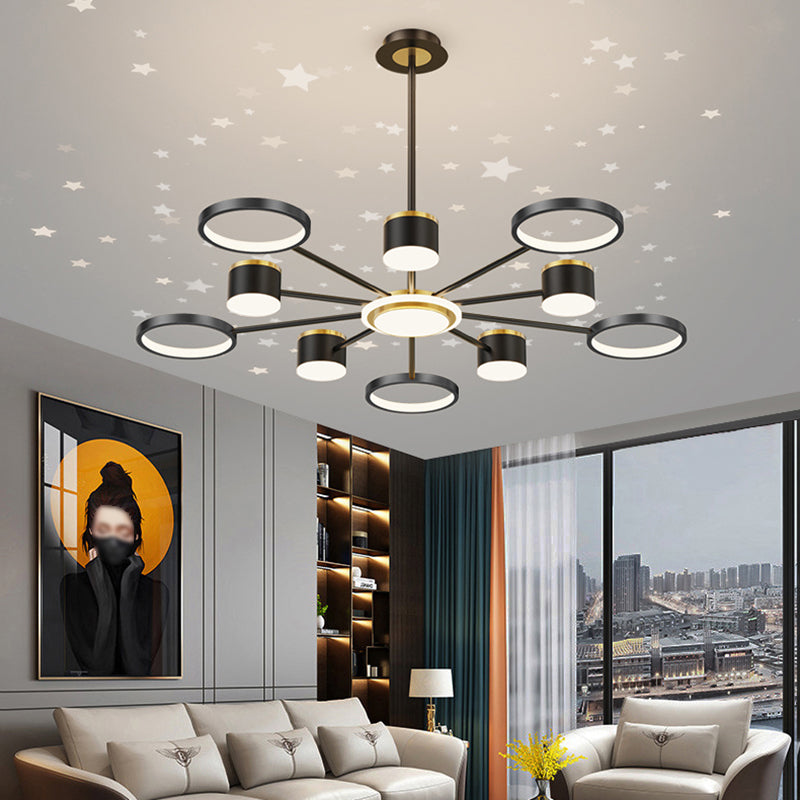 Geometrische ophanging hanglampen moderne verlichting kroonluchters metaal kroonluchter