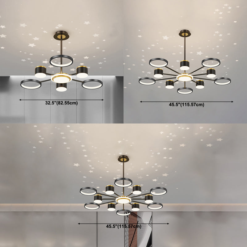 Geometrische ophanging hanglampen moderne verlichting kroonluchters metaal kroonluchter