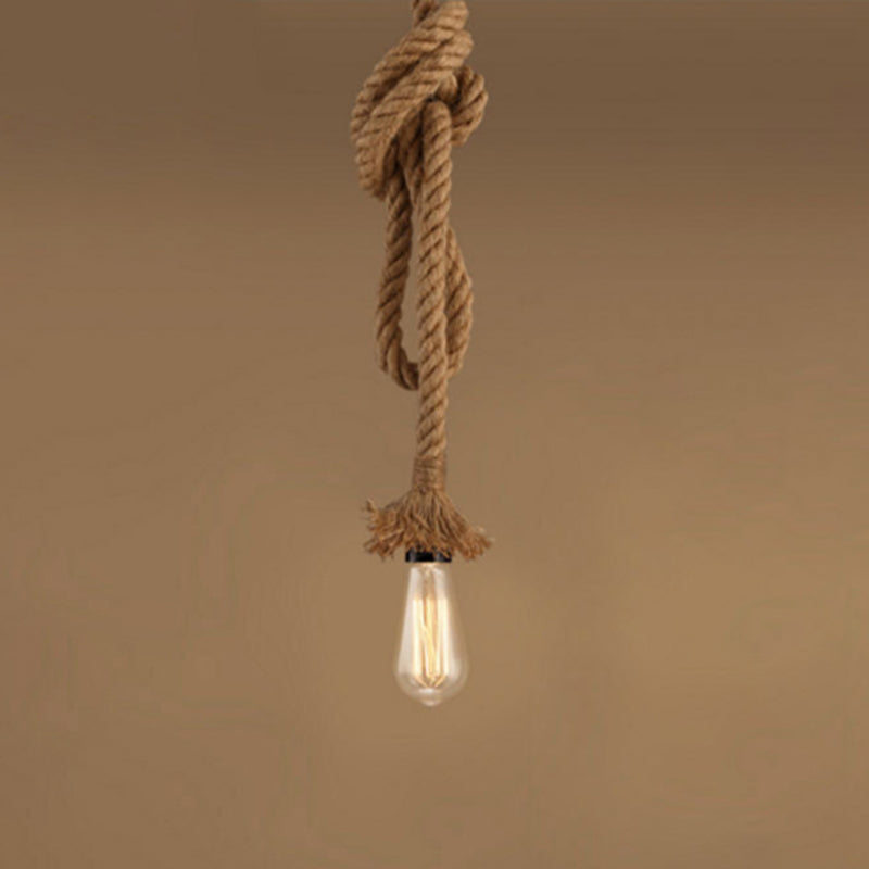 Rope Pendant Lighting Fixtures Industrial Multi Light Hanging Ceiling Lights