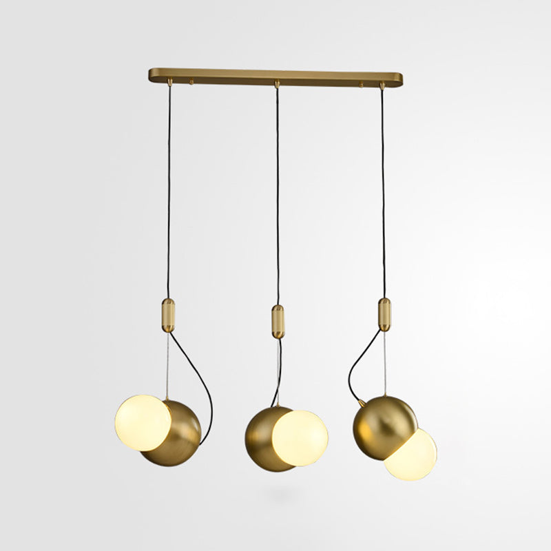 Modern Style Metal Ball Pendant Lighting Fixtures Mutil Lights Hanging Ceiling Lights