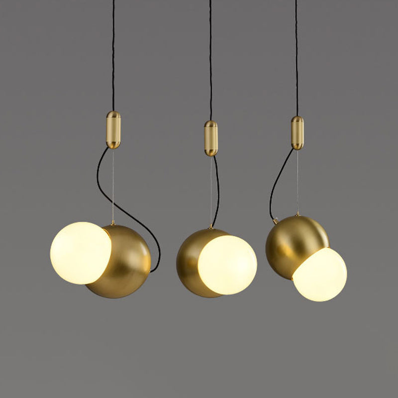 Modern Style Metal Ball Pendant Lighting Fixtures Mutil Lights Hanging Ceiling Lights