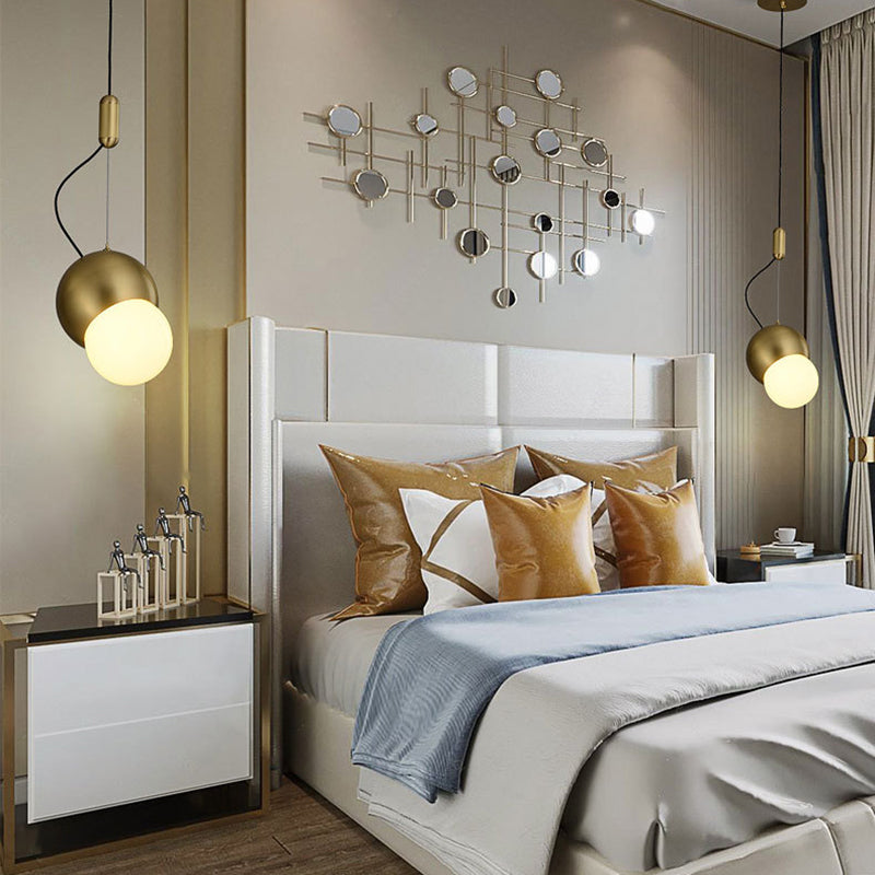 Modern Style Metal Ball Pendant Lighting Fixtures Mutil Lights Hanging Ceiling Lights