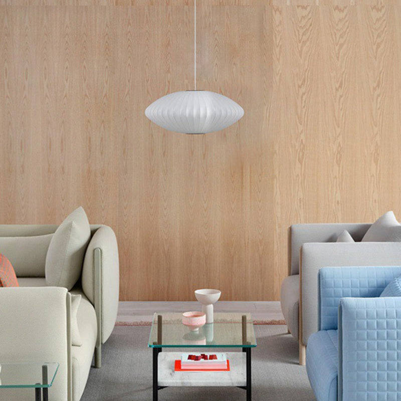 Silk 1-licht hangende lamp, Azië-stijl hanglampverlichting voor woonkamer