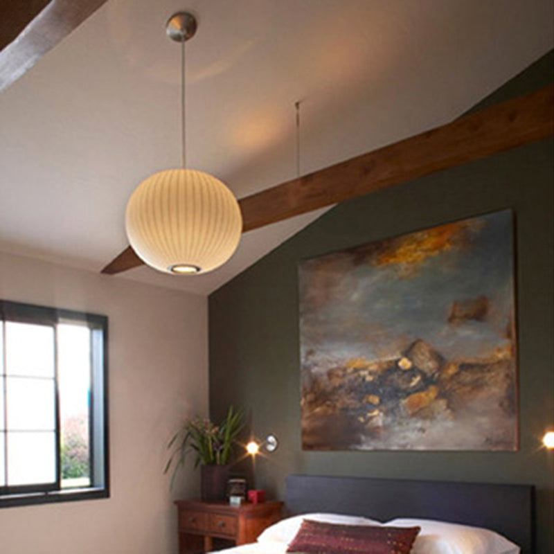 Silk 1-licht hangende lamp, Azië-stijl hanglampverlichting voor woonkamer