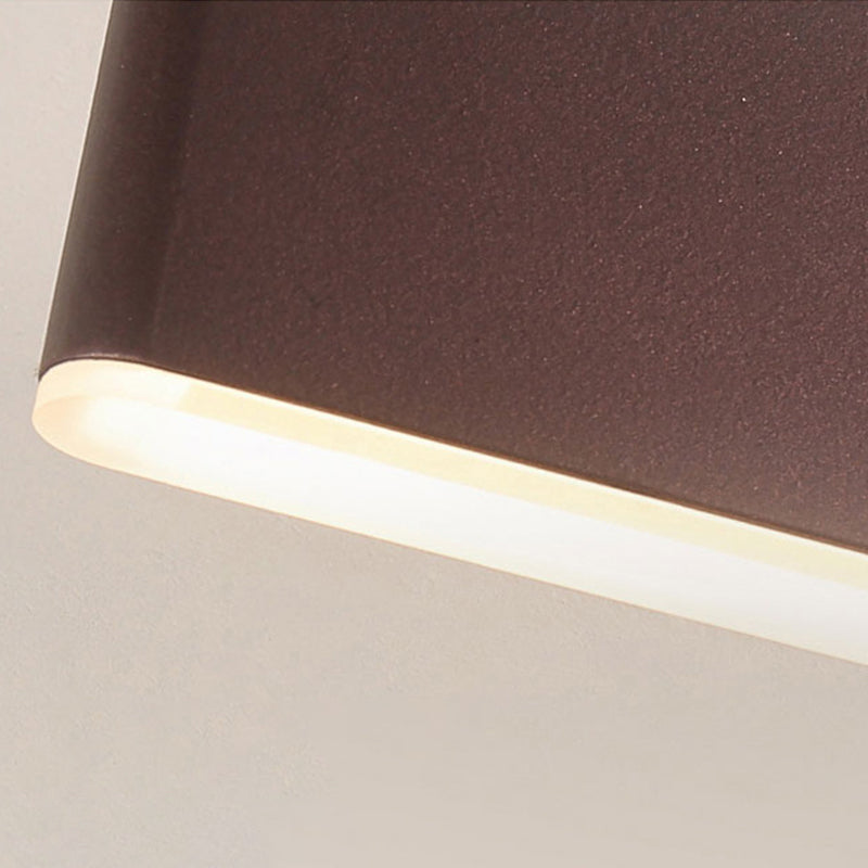 Stile moderno a parete a parete a parete a parete in metallo funzimi da parete rettangolare