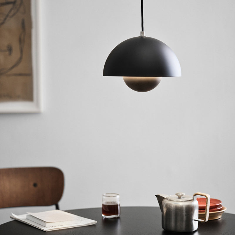 Postmoderne Kuppel Anhänger Lampe Metall 1-Licht-Licht für Esszimmer