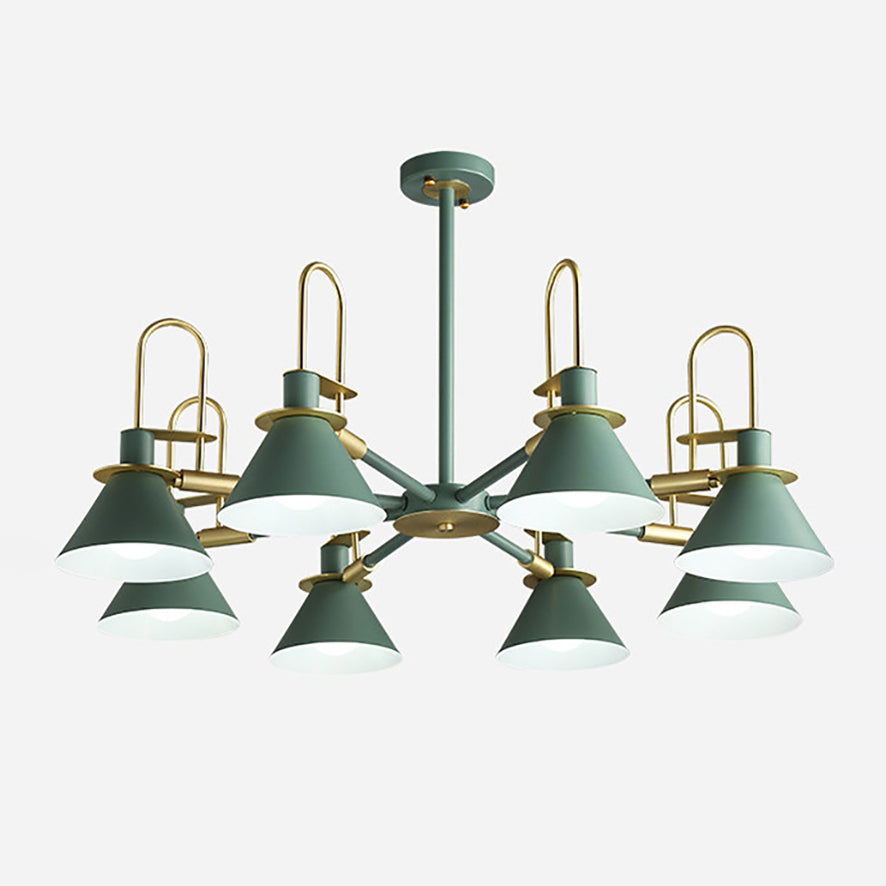 Multi Lights Minimalistisch macaron hangende plafondlicht metaalhangende kroonluchter voor zitkamer