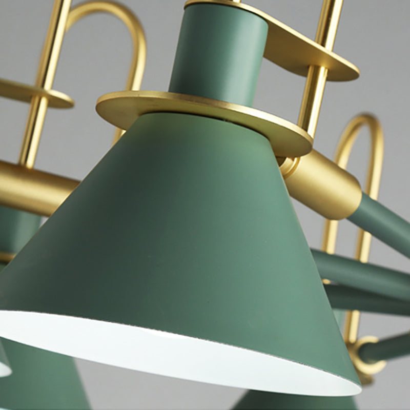 Multi Lights Minimalistisch macaron hangende plafondlicht metaalhangende kroonluchter voor zitkamer