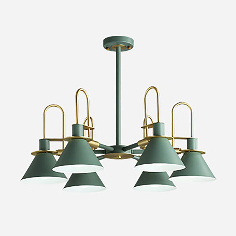 Multi Lights Minimalistisch macaron hangende plafondlicht metaalhangende kroonluchter voor zitkamer