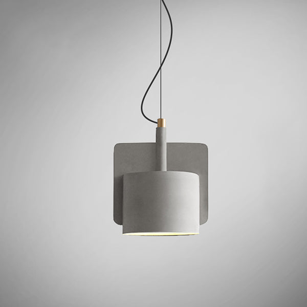 Lámpara colgante de cemento creativo Luz colgante de simplicidad moderna para sala de estar