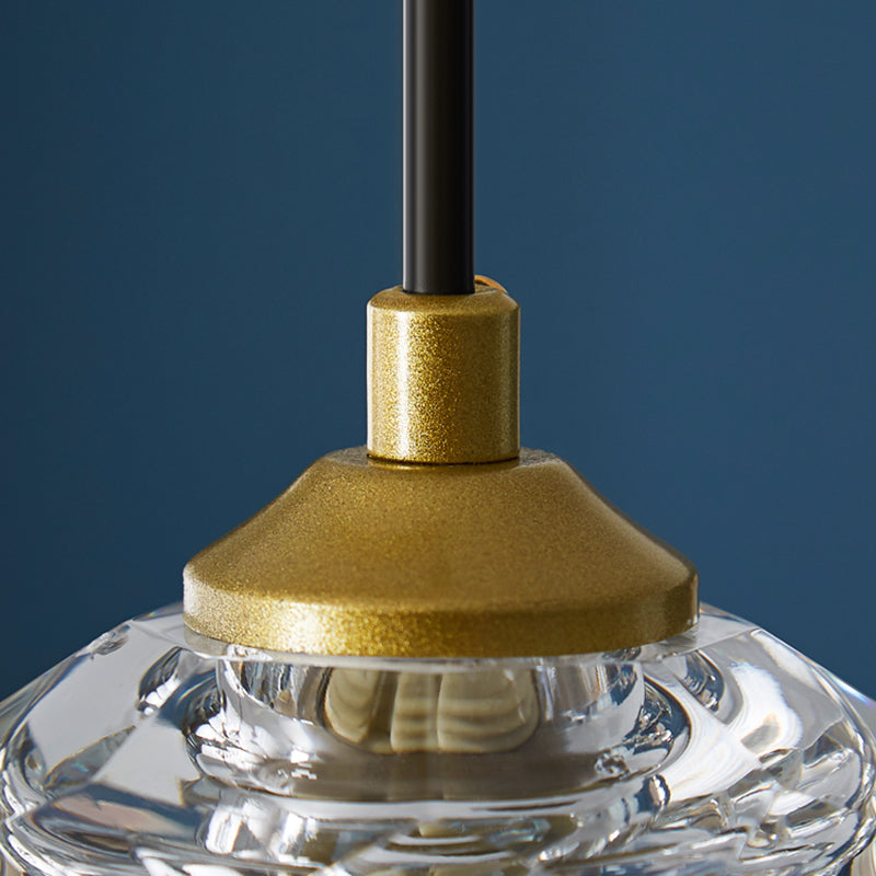 Crystal Sphere Down Lighting Pendant Modern Style Suspension Pendant Light in Gold